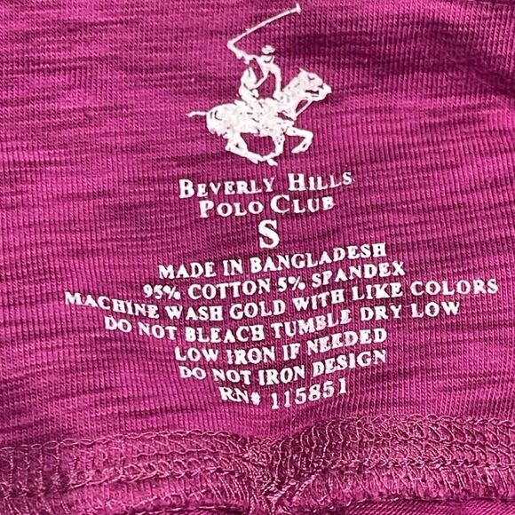 Beverly Hills Polo Club Pull On 5 Inch Bike Shorts‎ Magenta Pink Purple Small - Picture 3 of 12